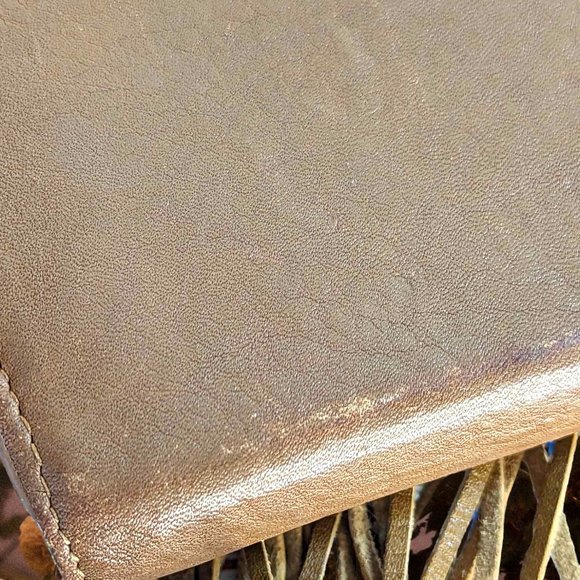 Rebecca Minkoff Brown Vegan Leather Fringe Mini Crossbody Purse Wallet - Picture 4 of 12